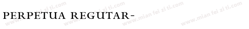 perpetua regutar字体转换